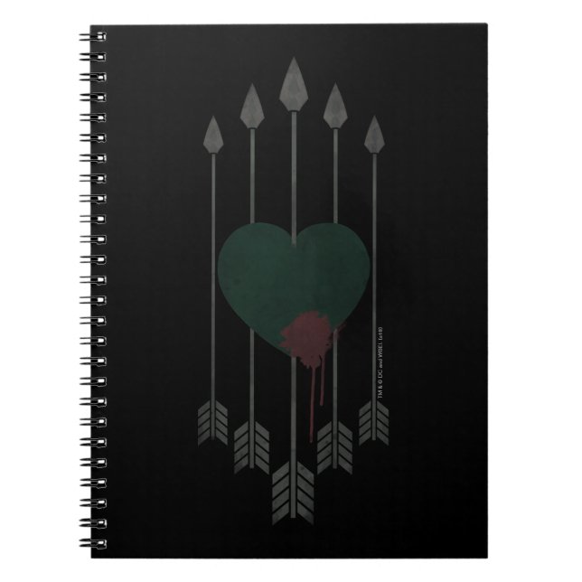 Cuaderno Flecha | Flechas disparadas a través del corazón (Frente)