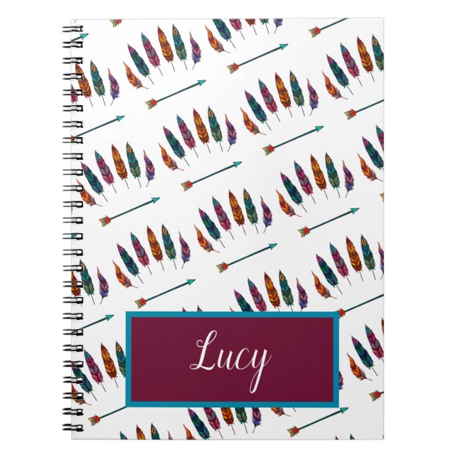 Cuaderno flecha y plumas (Frente)