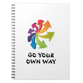 Cuaderno Flechas de arcoiris - Ve a tu propio camino