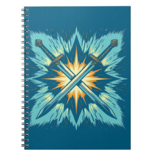Cuaderno Flechas de Fantasía Cruzadas con Energía Brillante