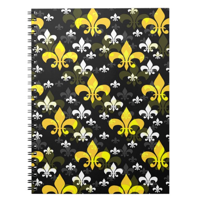Cuaderno Fleur Blanco Amarillo De Lis (Frente)