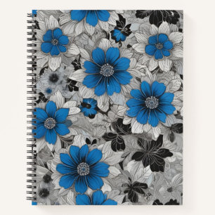 Cuaderno Fleurs Bleues et Noires
