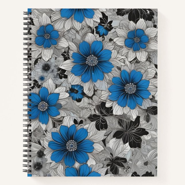 Cuaderno Fleurs Bleues et Noires (Anverso)
