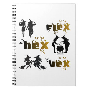 Cuaderno Flex. Hex. Vex. Brujas con Positividad Corporal y 