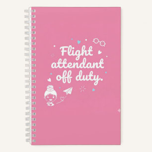 Cuaderno "Flight Attendant Off Duty" -Pink Edition