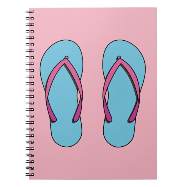Cuaderno Flip Flops de playa (Frente)
