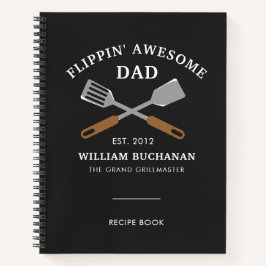 Cuaderno Flippin Impresionante papá BBQ Padre Receta Person