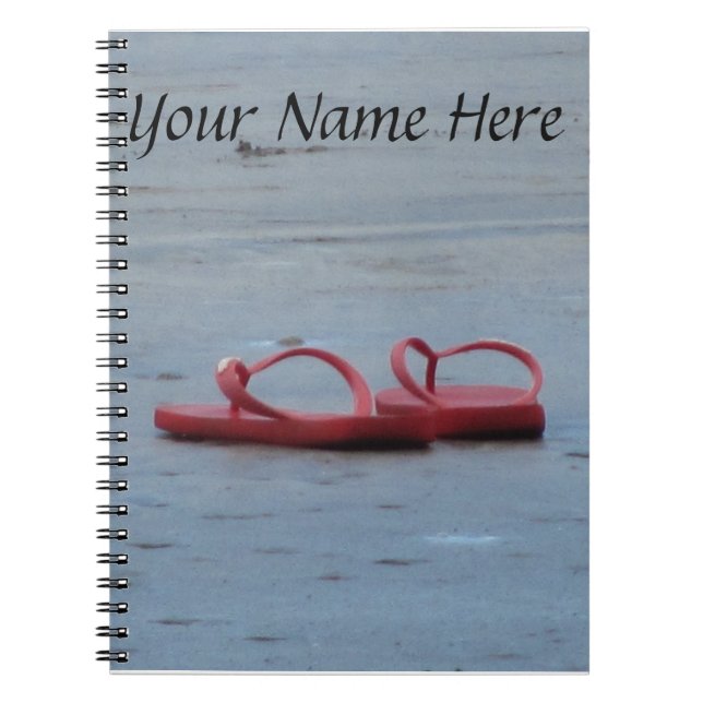 Cuaderno Flips-flopes en la playa (Frente)
