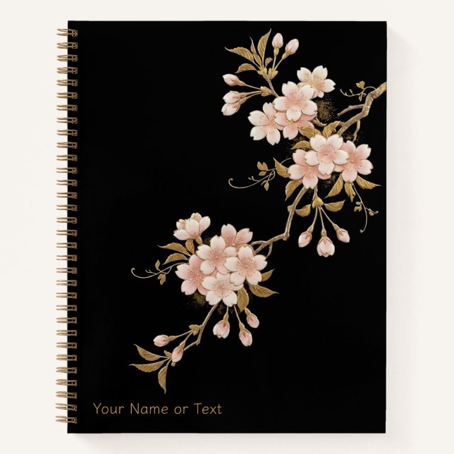 Cuaderno Floating Blossoms: The Maki-e Style Sakura & Gold (Anverso)