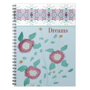 Cuaderno Flor acentuada con diseñador de patrones