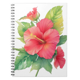 Cuaderno Flor acuática rosada Hibiscus