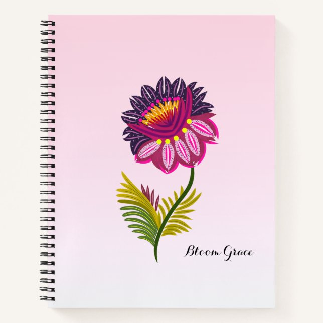 Cuaderno Flor aislada (Anverso)