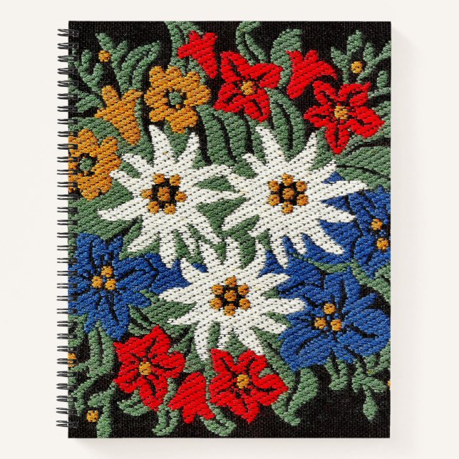 Cuaderno Flor alpina suiza Edelweiss (Anverso)