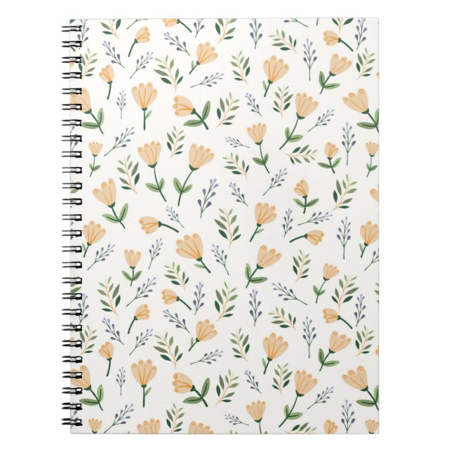 Cuaderno Flor amarilla minimalista (Frente)