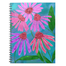 Cuaderno Flor azul