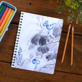 Cuaderno Flor azul