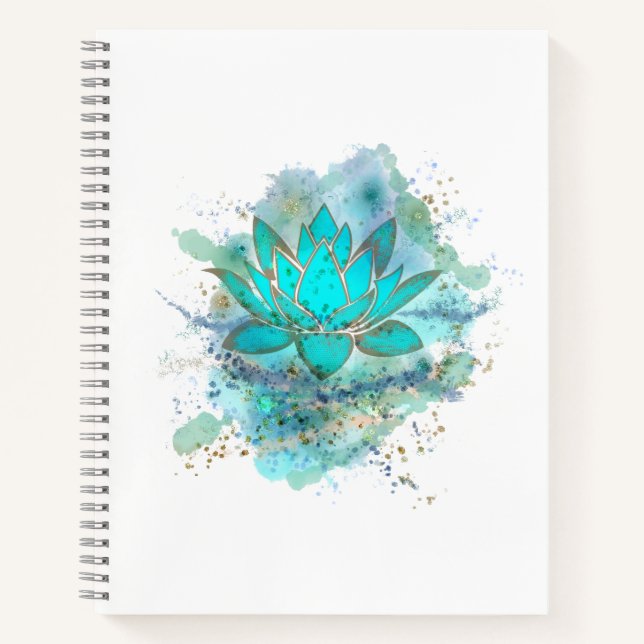 Cuaderno Flor azul de loto  (Anverso)