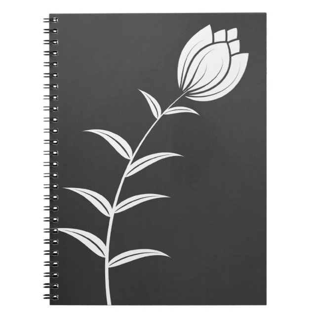 Cuaderno Flor blanca (Frente)
