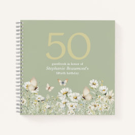 Cuaderno Flor blanca de mujer sorprende 50 años