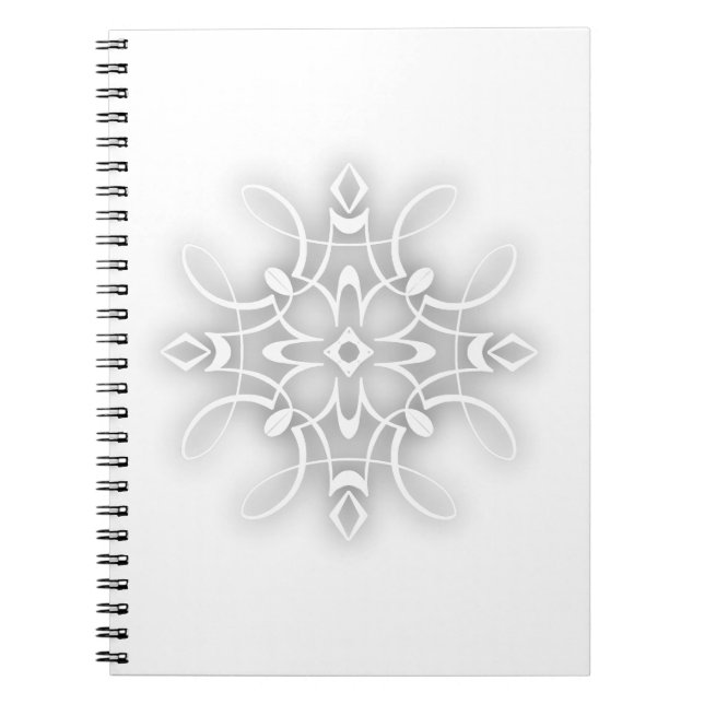 Cuaderno Flor blanca decorativa (Frente)