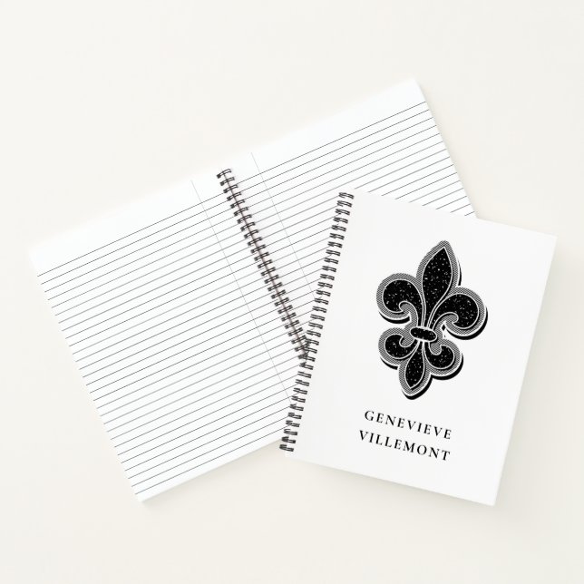 Cuaderno Flor blanca y negra de Lis (Interior)