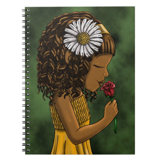 Cuaderno Flor Chica afroamericana (Frente)