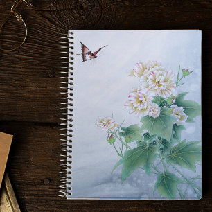 Cuaderno Flor china con mariposa