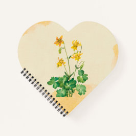 Cuaderno Flor Columbina limón