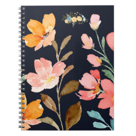 Cuaderno Flor de Acuarela Moderna y Elegante