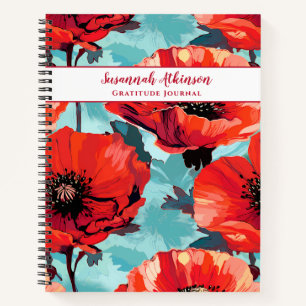 Cuaderno Flor de amapola floral californiana