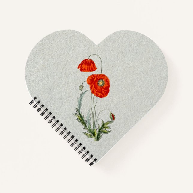 Cuaderno Flor de amapola roja (Anverso)