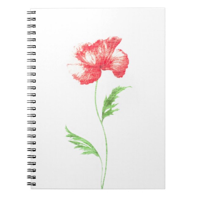 Cuaderno Flor de amapola silvestre (Frente)