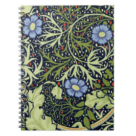 Cuaderno Flor de antigüedades de William Morris Seaweed
