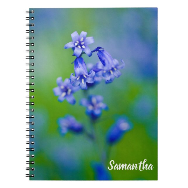 Cuaderno Flor de Bluebell Portátil espiral (Frente)