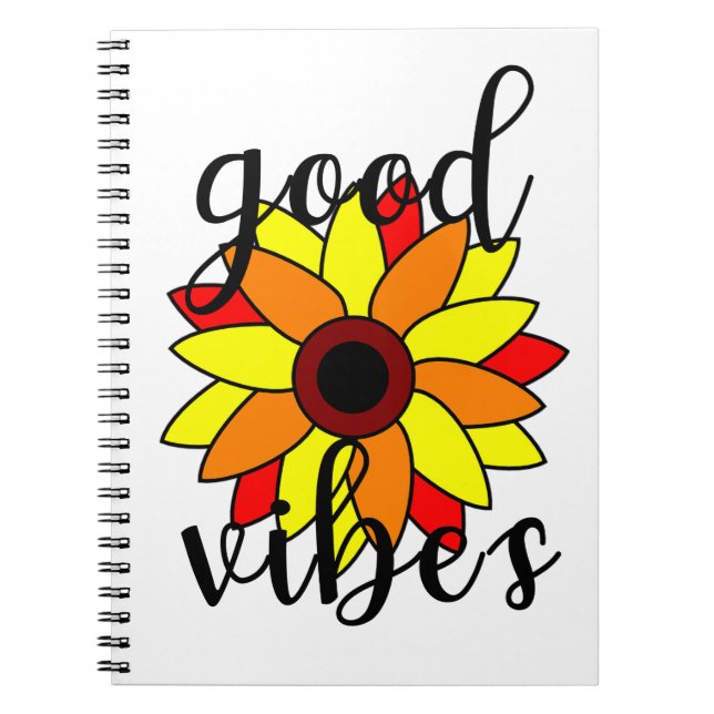 Cuaderno Flor de Buenas Vibraciones (Frente)