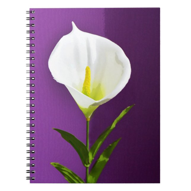 Cuaderno Flor de Cala Lily (Frente)