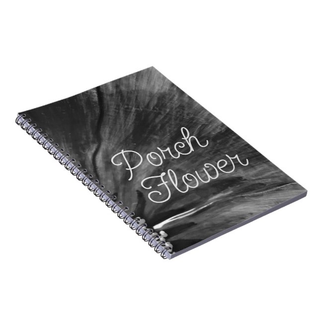 Cuaderno Flor de cerdo / negro y blanco / espiral (Lado Derecho)