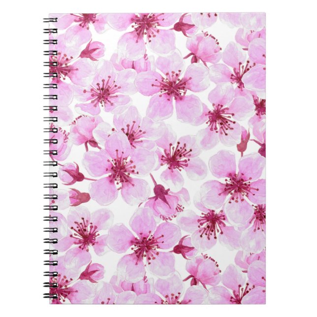 Cuaderno Flor de cerezo acuarela (Frente)