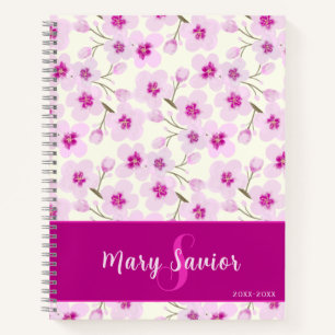 Cuaderno Flor de cerezo acuarela