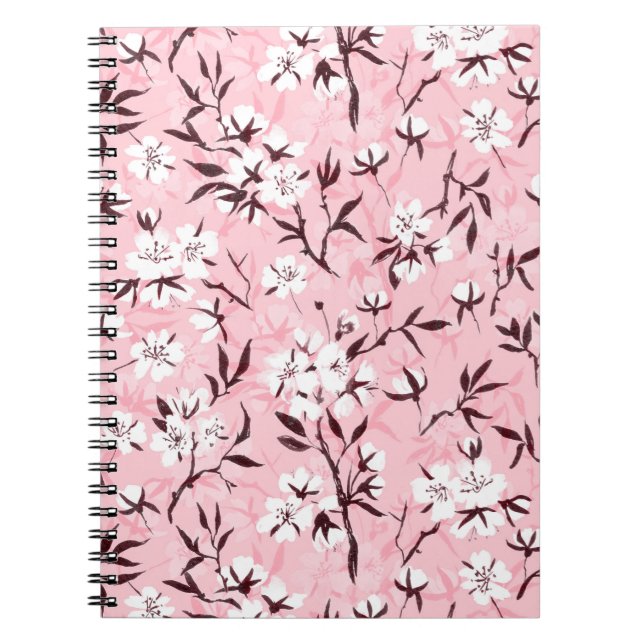 Cuaderno Flor de cerezo blanco (Frente)