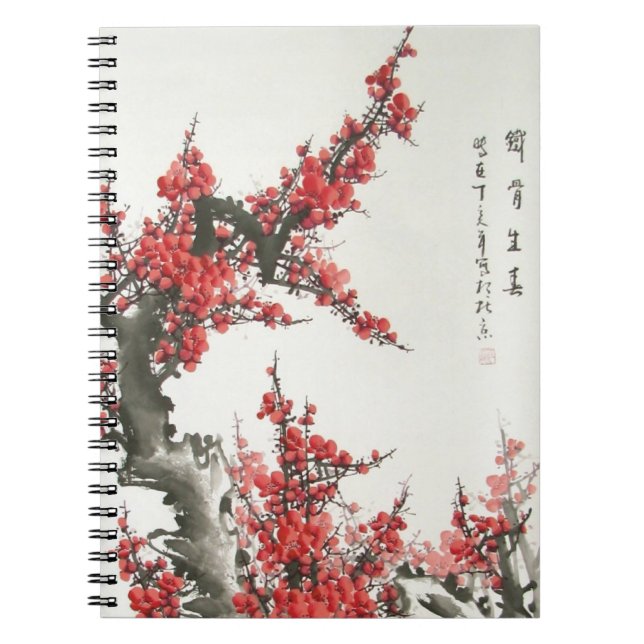 Cuaderno Flor de cerezo china (Frente)