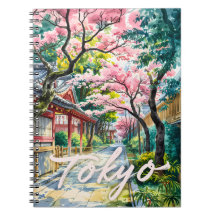 Flor de cerezo de Tokio acuarela Japón tradicional
