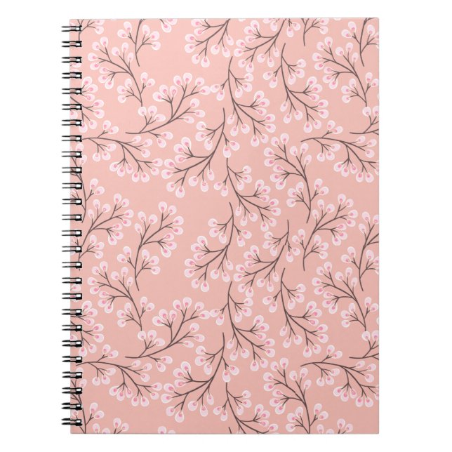 Cuaderno flor de cerezo en melocotón (Frente)