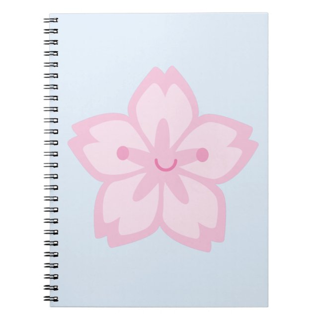 Cuaderno Flor de cerezo Kawaii Sakura (Frente)