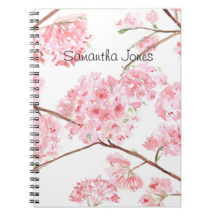 Cuaderno Flor de cerezo Naturaleza Sakura Floral Japonés