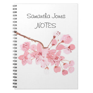 Cuaderno Flor de cerezo Naturaleza Sakura Floral Japonés
