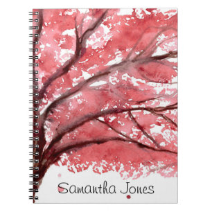 Cuaderno Flor de cerezo Naturaleza Sakura Floral Japonés