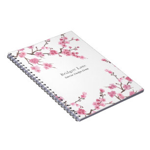Cuaderno Flor de cerezo   Nombre + Título
