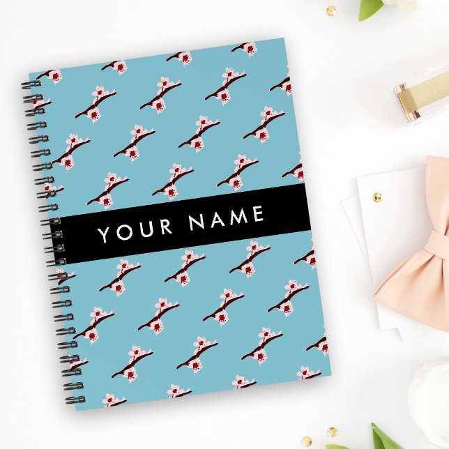 Cuaderno Flor de Cerezo, Sakura Rosa, Tu Nombre (Subido por el creador)