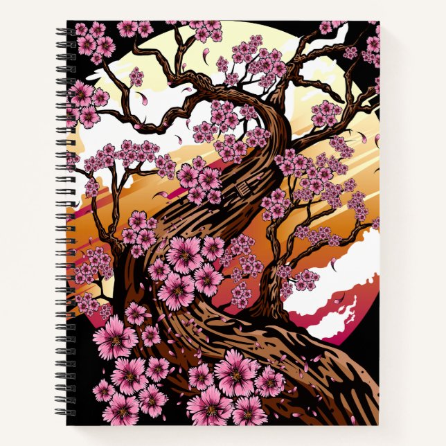 Cuaderno Flor de cerezo salvaje (Anverso)